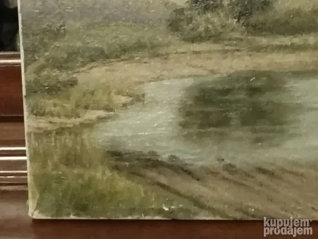 StarijaSlika ulje na platnu-34x28cm-bez rama
