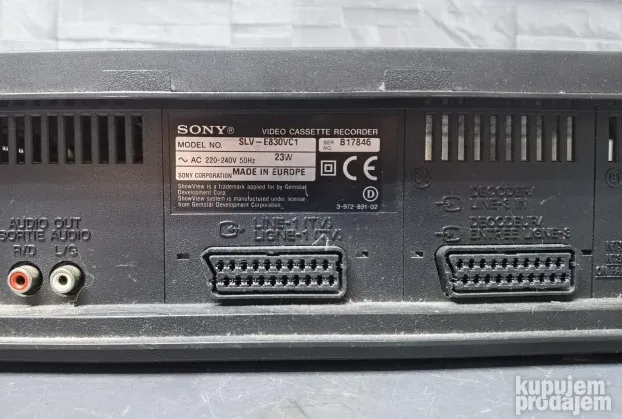 Sony SLV-E830 VHS Video rekorder sa daljinskim