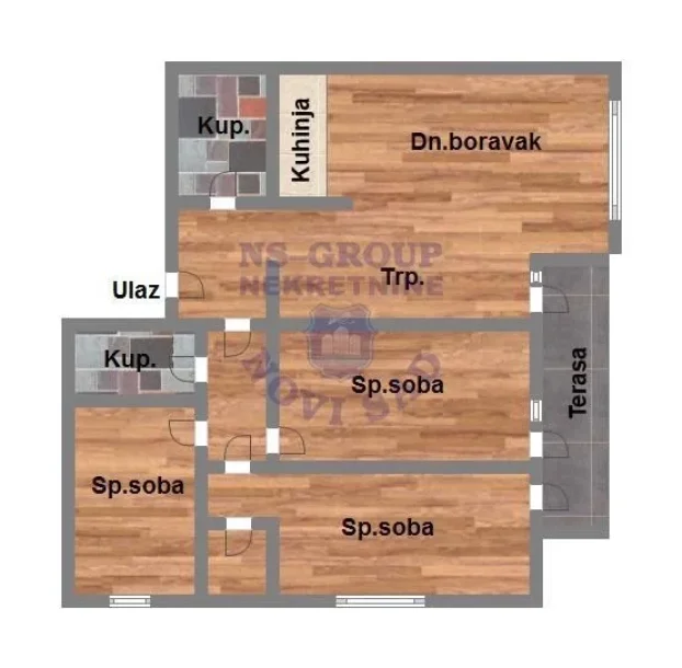 Telep, četvorosoban, 84 m²