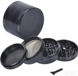 Mrvilica grinder, metalna 4 dela crna