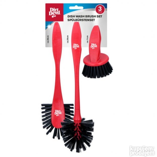 Četke za pranje sudova 3kom 28-30-11 cm