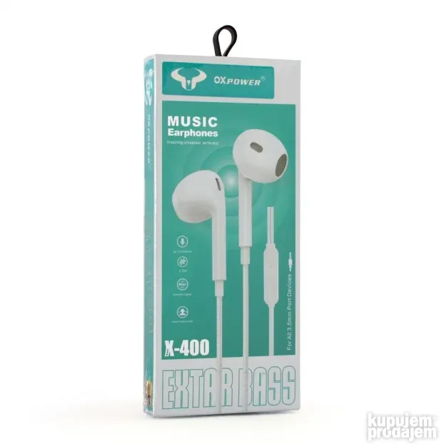Slusalice Oxpower OXP-51 bele