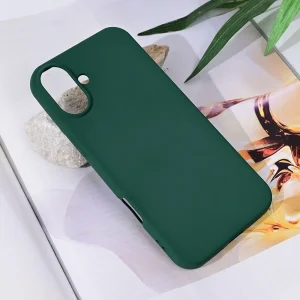 Torbica Teracell Soft Velvet za iPhone 16 Plus - T. Zelena