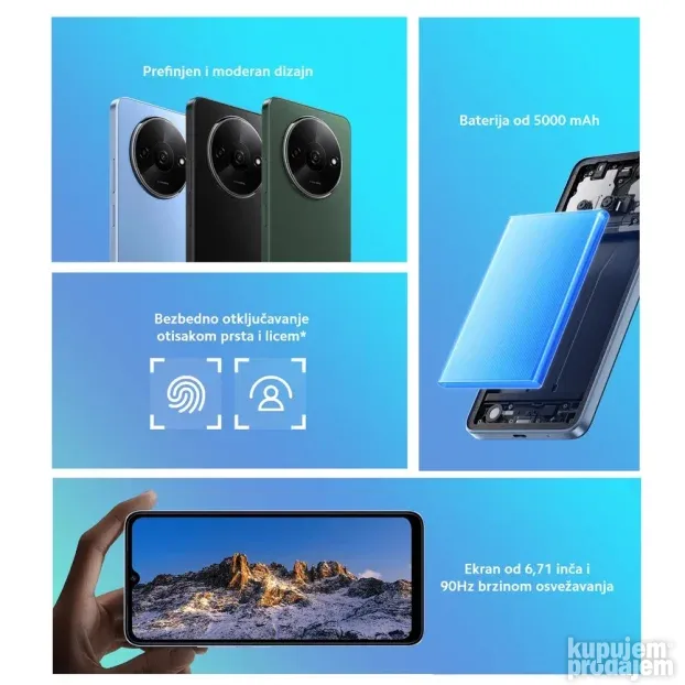 Mobilni telefon Xiaomi Redmi A3 6.71" 3GB/64GB zeleni