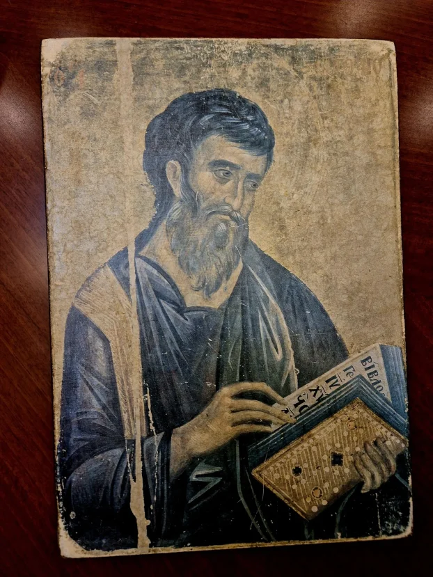 Ikone iz 80-tih godina, kupljene na Hilandaru, sa pečatom