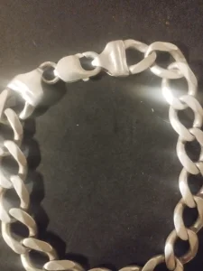 Srebrna muska narukvica34.8gram-24cm duzine-pun rad