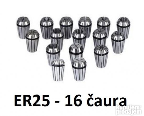 Stezne caure ER25 - 16 velicina - Elasticne caure