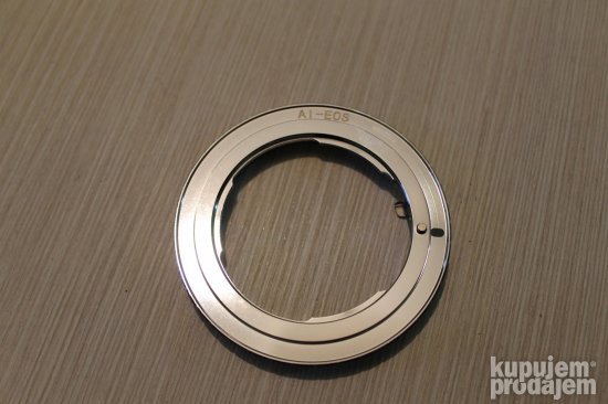 Nikon AI AF Lens to Canon EOS Mount Adapter Silver