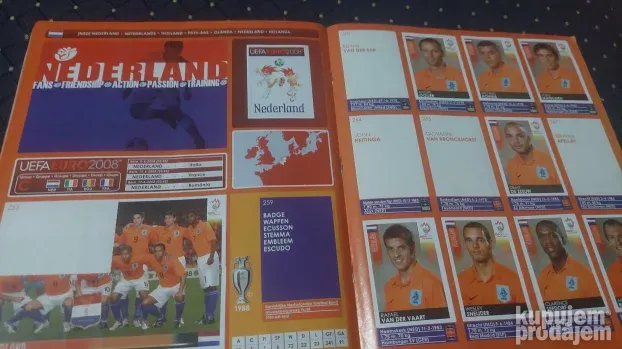 Euro 2008/Album sa slicicama/Panini