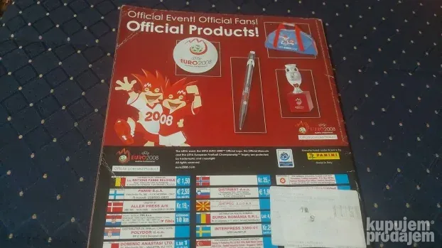 Euro 2008/Album sa slicicama/Panini