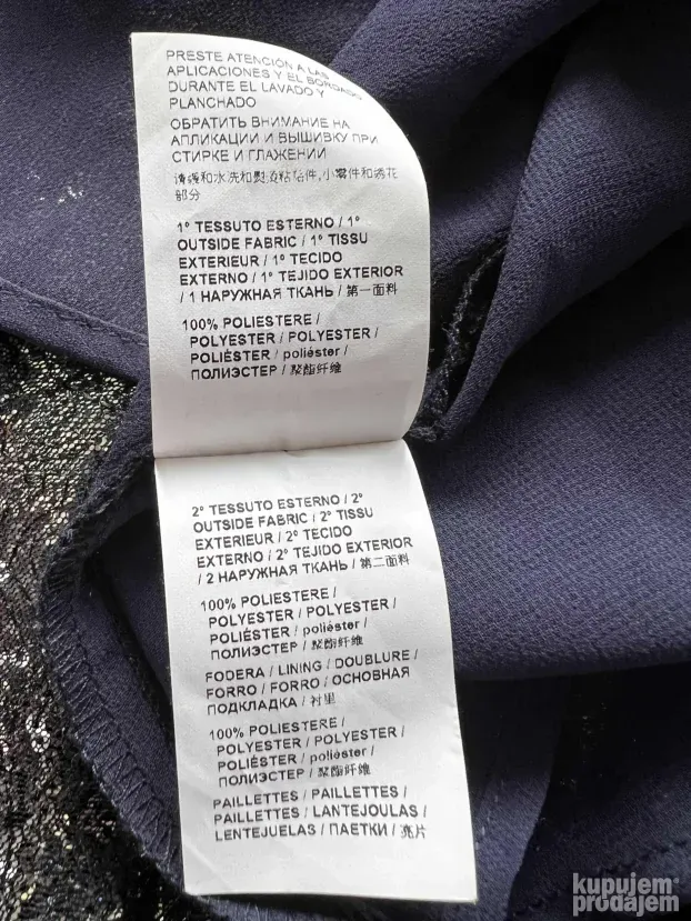 PINKO ORIGINAL NOVA svetlucava sljokicasta maksi suknja M