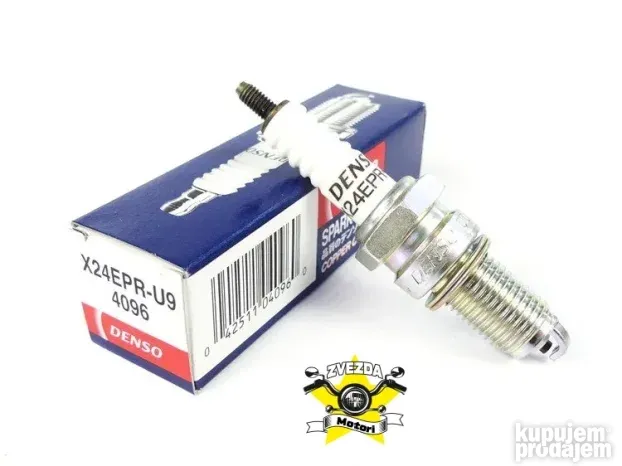 Candela Di Accensione Denso X24EPR-U9 - Originale, Con Elettrodo A U-Groove