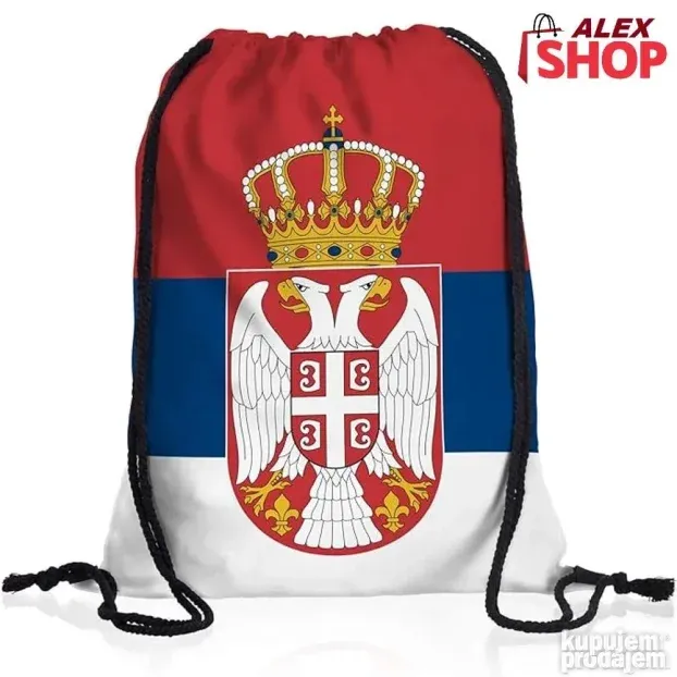 Ranac torba zastava i grb Srbije