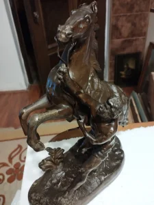 Figura konja -rucni rad kraj 19 veka-30cm-2195gram