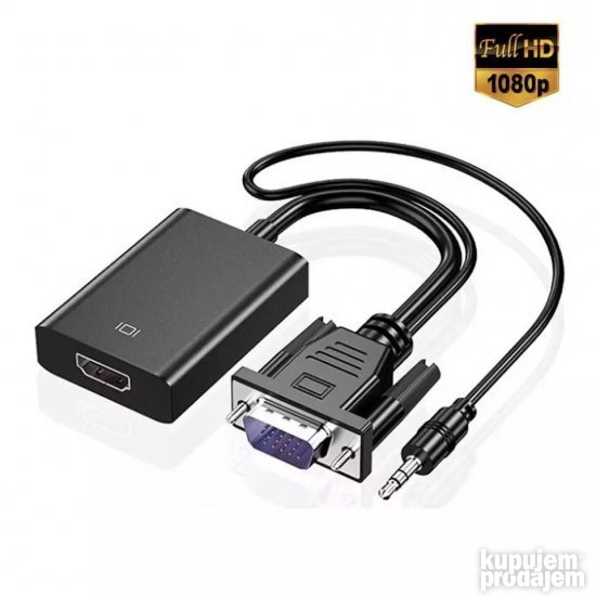 VGA na HDMI + zvuk + napajanje