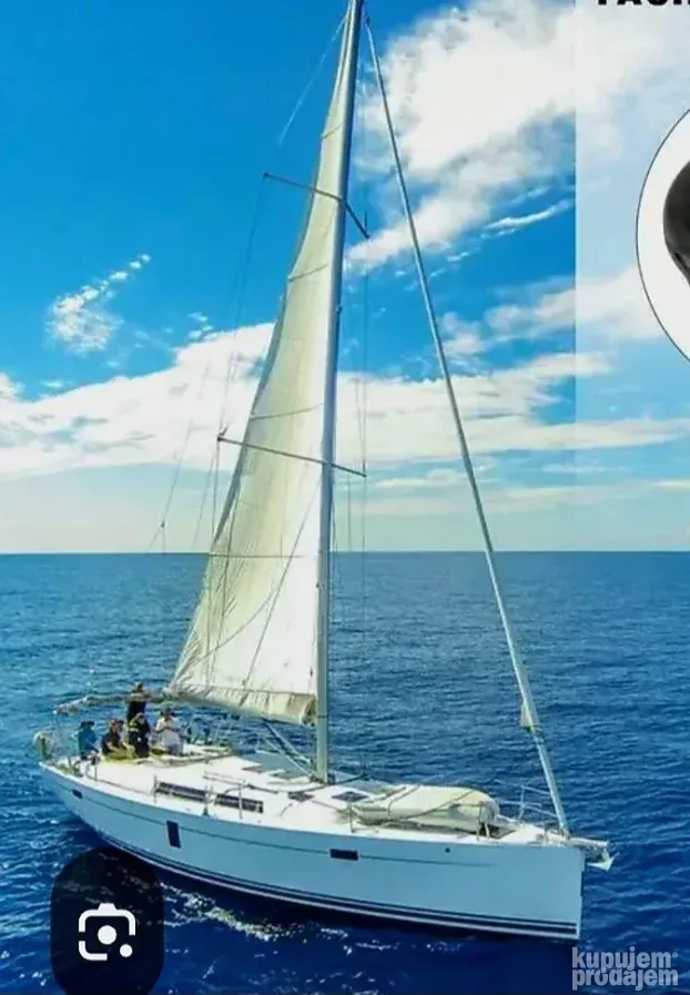 Kormilo za jedrilicu, mahagonija, 98 cm