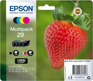 Epson 29 Strawberry Genuine Multipack, 4-colours Ink Cartrid