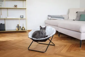 Kerbl Sharon ležaljka, poliester, bela, prečnik 50 cm