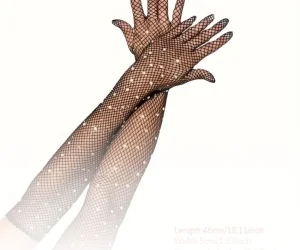 Mrežaste rukavice sa cirkonima