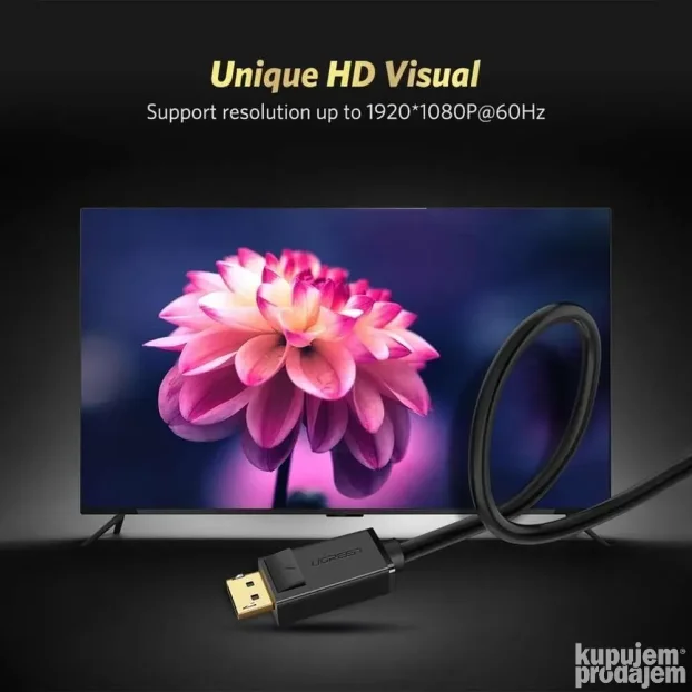 UGREEN DisplayPort M na VGA M kabl 1,5m