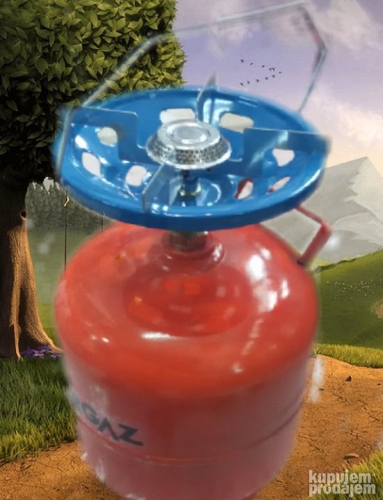 Gorionik na gas za plinski bocu sa ventilom 18 cm.