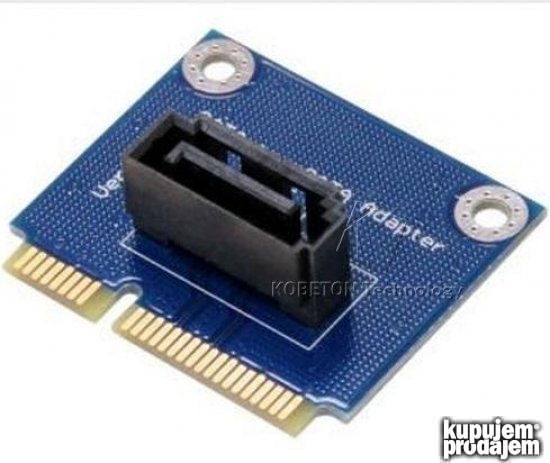 mSATA na SATA 7pin adapter/ kartica priključak miniPCIE slot