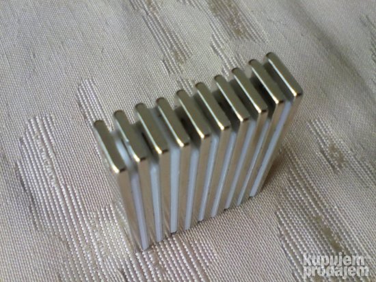 Magnet Neodijumski Magneti 45X10X2 Sa Dve Rupe