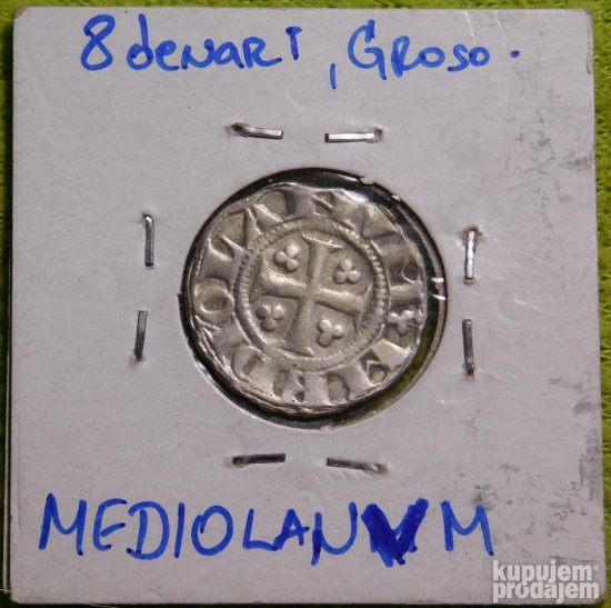 8 denari - Ambrosino Ridotto - srebro