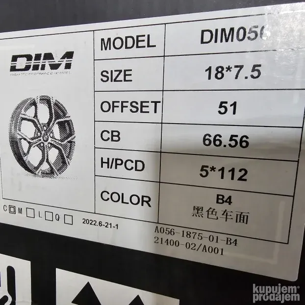 nove alu felne 18" 5x112 bmw x1