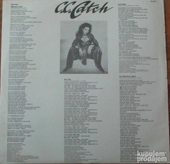 C.C.Catch-Hear What I Say LP (1990)