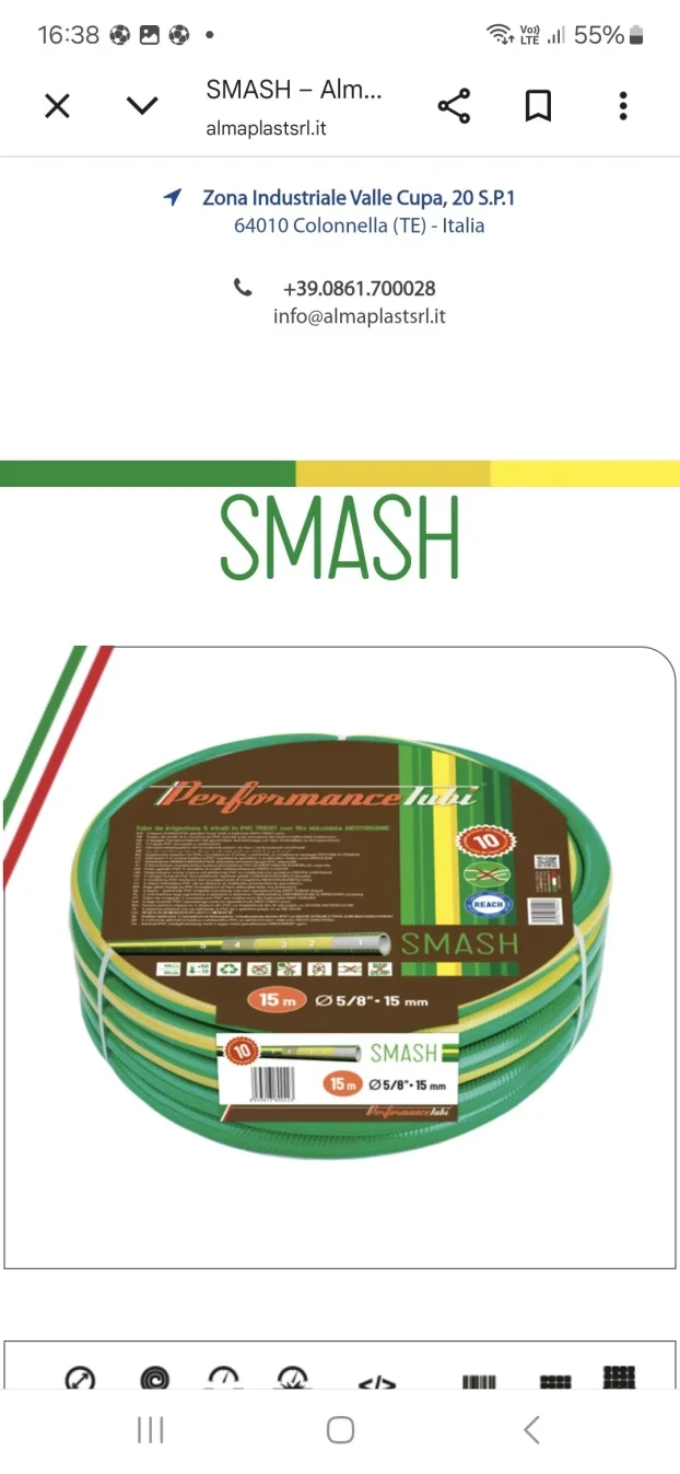 Crevo za zalivanje SMASH