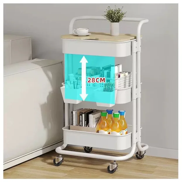 Izuzetno praktična kolica za odlaganje u domaćinstvu.