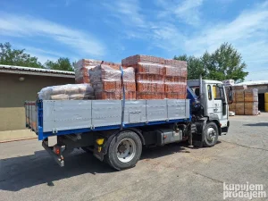 Prevoz kamionom sa kranom dizalicom rukom