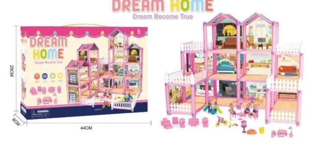 Kućica za lutke sa nameštajem  Novo 3499,oodin