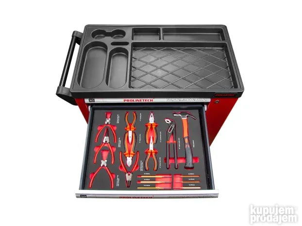 Set alata u kolicima  250 delova + dodatni prostor