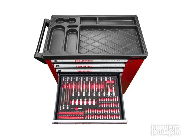 Set alata u kolicima  250 delova + dodatni prostor