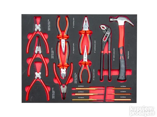 Set alata u kolicima  250 delova + dodatni prostor