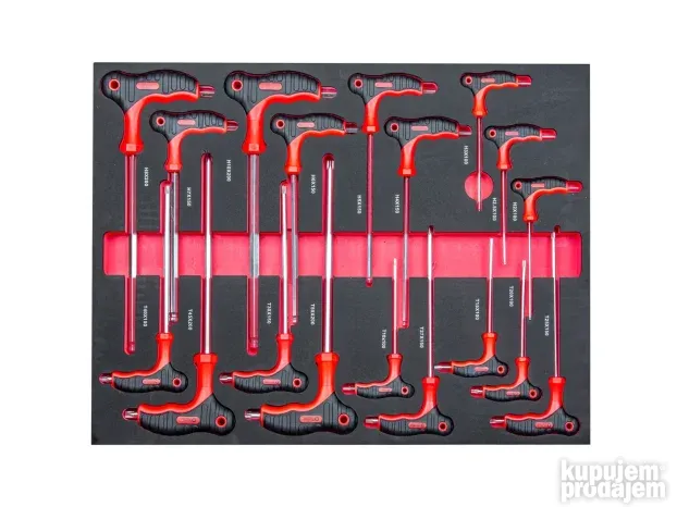 Set alata u kolicima  250 delova + dodatni prostor