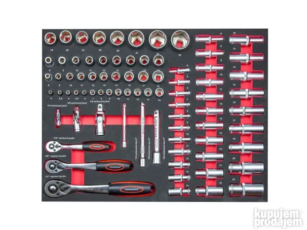 Set alata u kolicima  250 delova + dodatni prostor