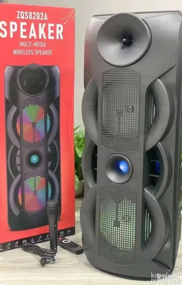 Veliki Bluetooth Zvucnik 2x20W sa mikrofonom ZQS8202A