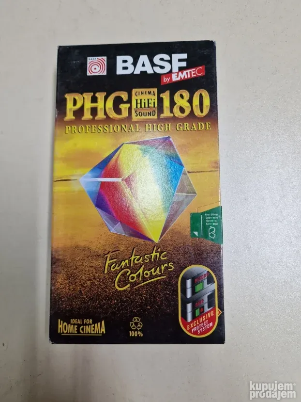 BASF PHG 180 HiFi HG VHS stereo video kasete