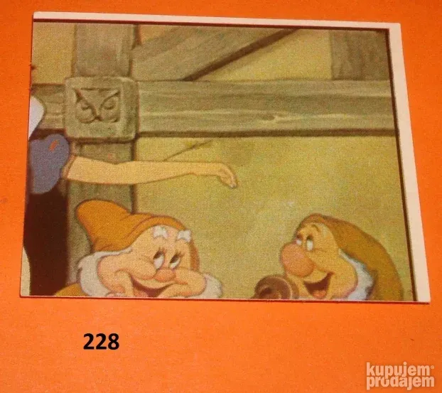 Sličice samolepljive Snežana i sedam patuljaka od 220 do 248