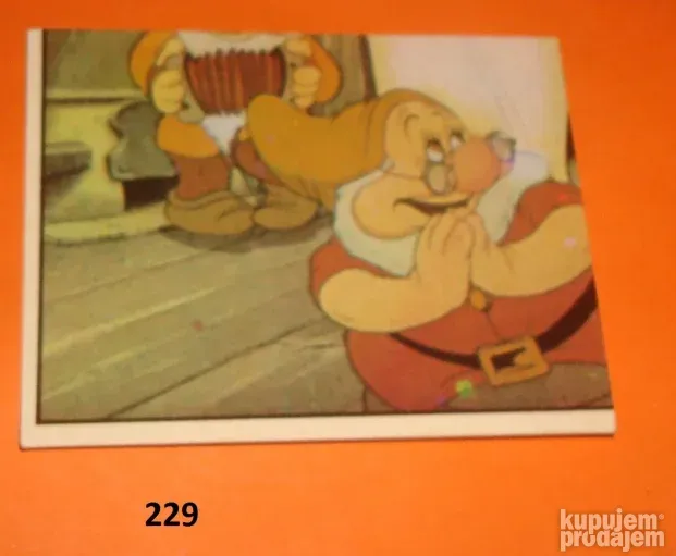 Sličice samolepljive Snežana i sedam patuljaka od 220 do 248
