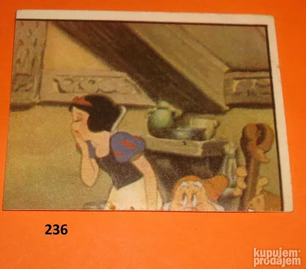 Sličice samolepljive Snežana i sedam patuljaka od 220 do 248
