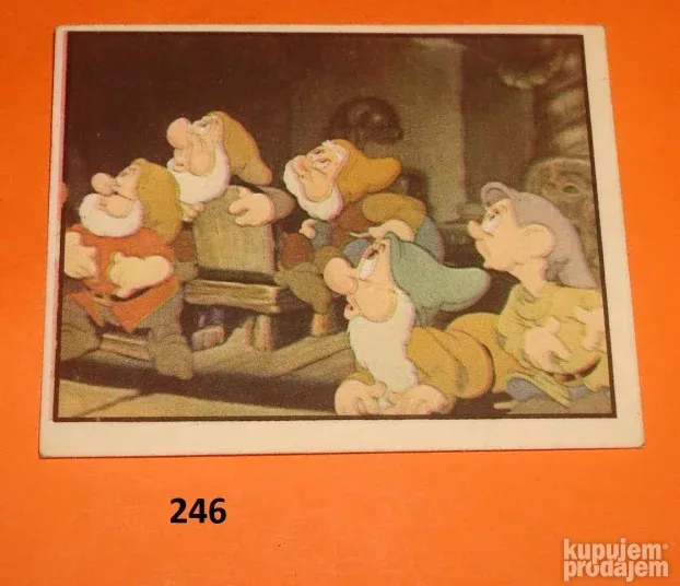 Sličice samolepljive Snežana i sedam patuljaka od 220 do 248