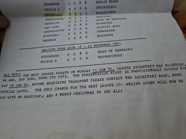 Vintage kugla za kuglanje