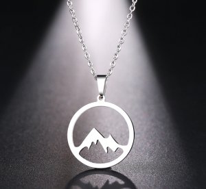 Ogrlica planinski vrh inox