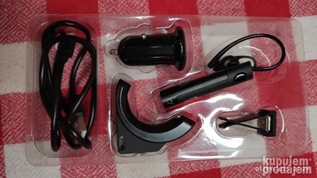 Bezicna slusalica Headset sa postoljem za auto