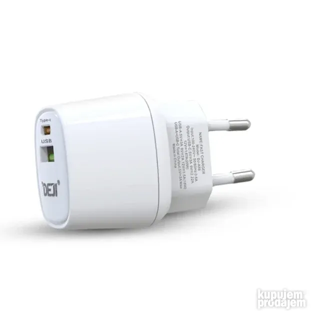 Punjac Deji GaN USB-C + USB-A 20W A88