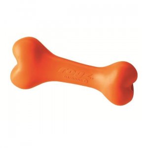 Rogz: Gumena koska sa otvorom za poslastice, narandžasta